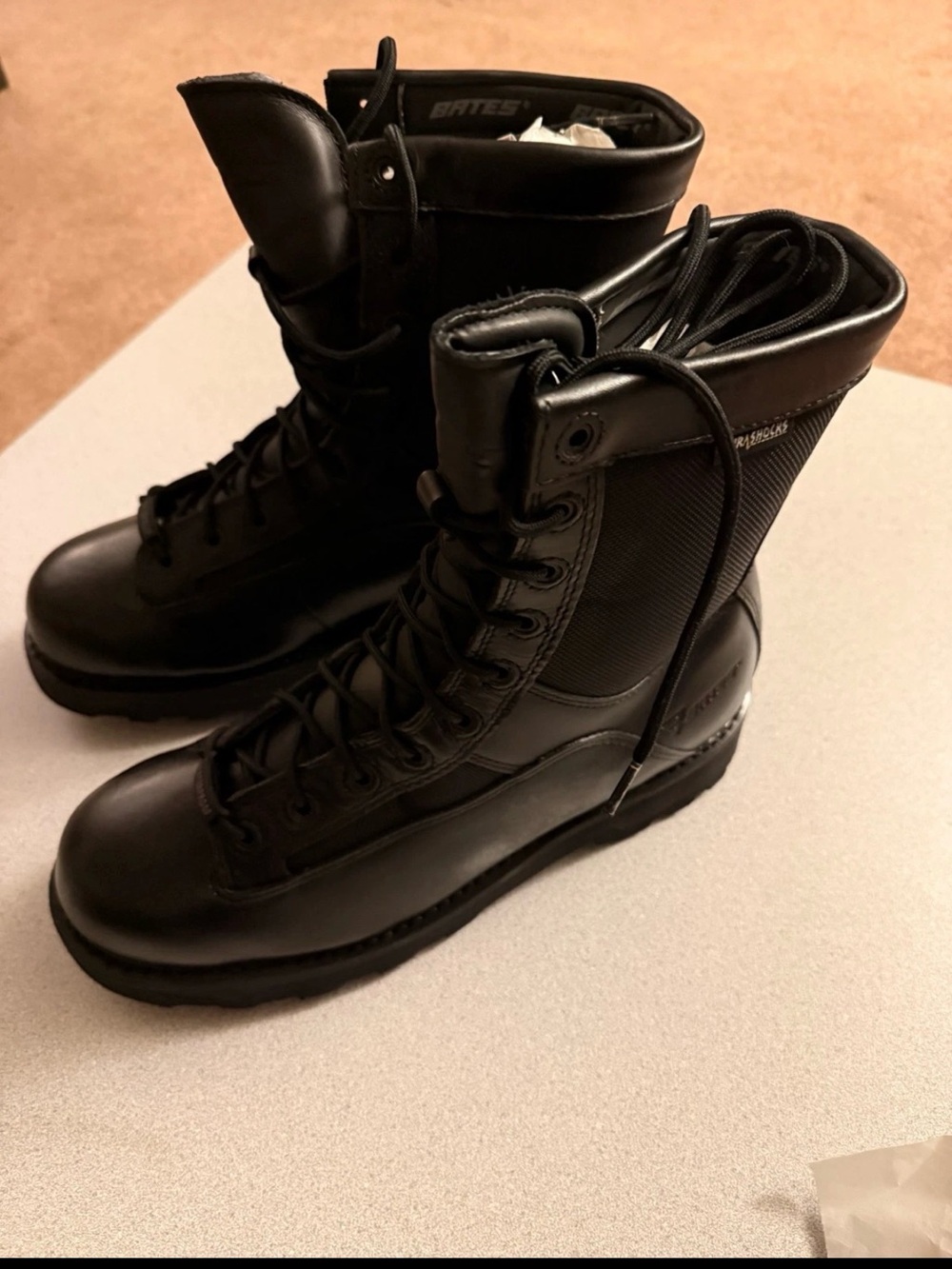 Black Tactical Lace-Up Men's Boots